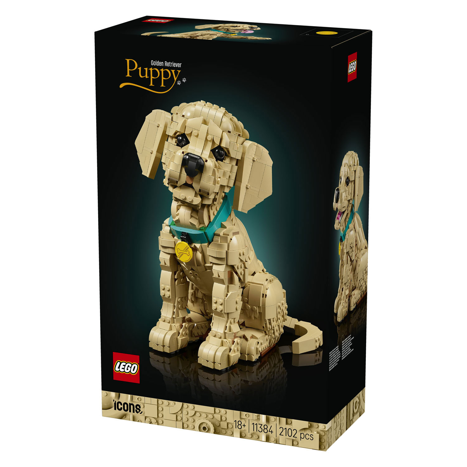LEGO ICONS 11384 Chiot Golden Retriever