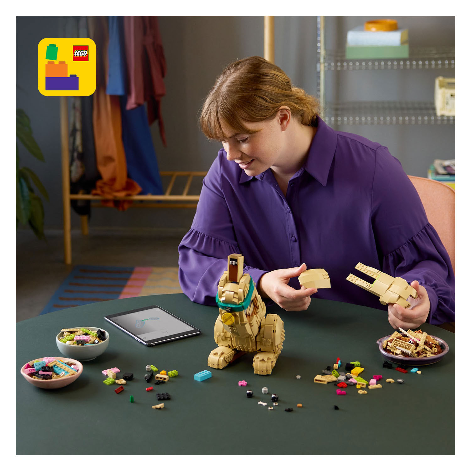 LEGO ICONS 11384 Chiot Golden Retriever