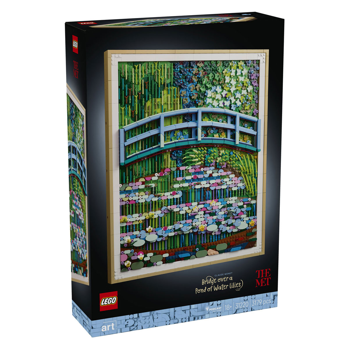 LEGO Art 31220 Brücke über einen Teich mit Seerosen