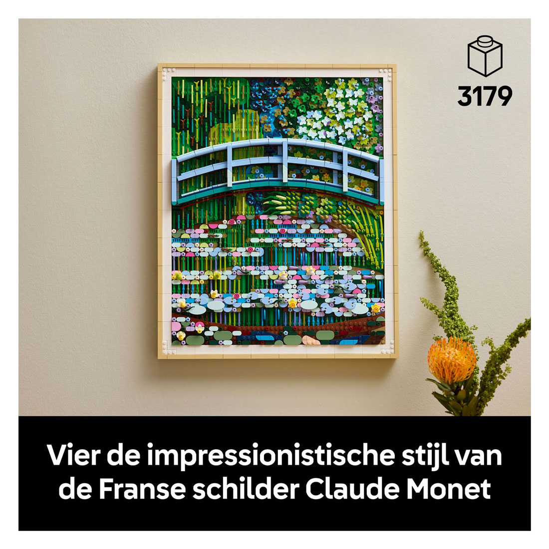 LEGO Art 31220 Brücke über einen Teich mit Seerosen