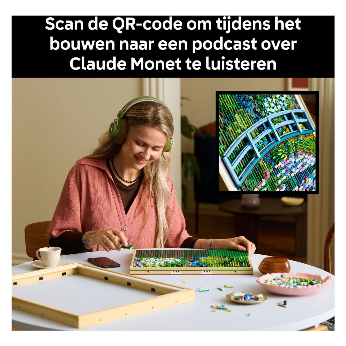 LEGO Art 31220 Brücke über einen Teich mit Seerosen