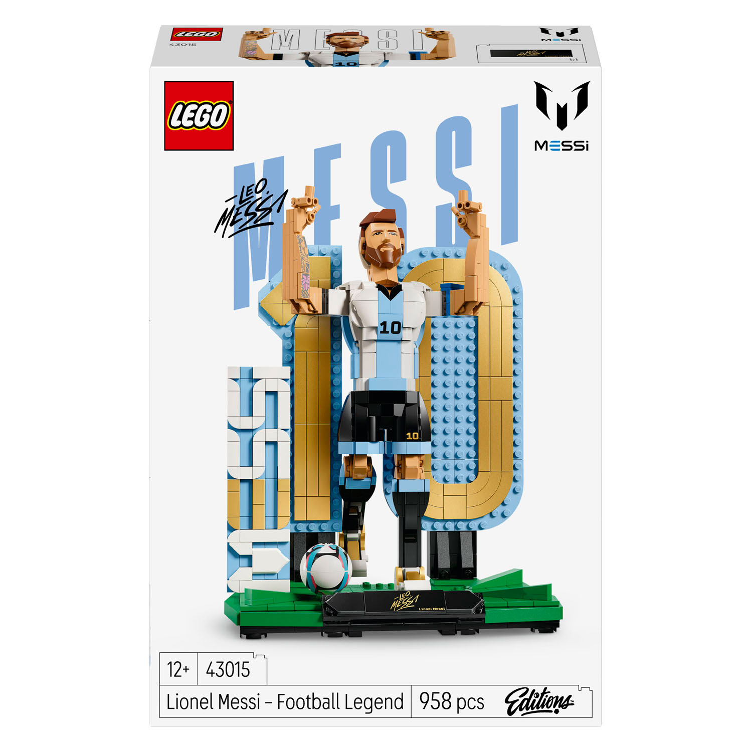 LEGO Édition Spéciale 2026 43015 Lionel Messi Légende du Football