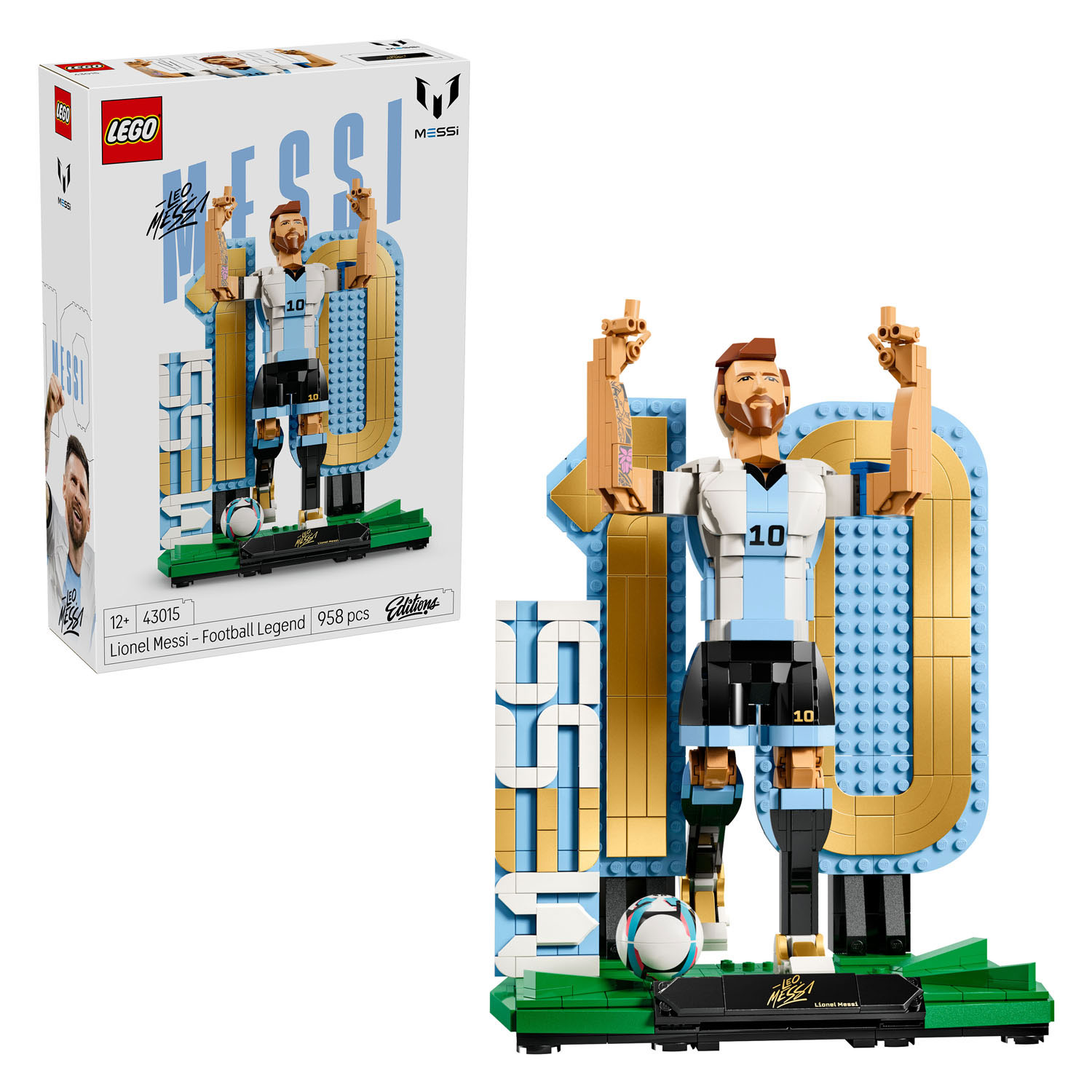 LEGO Édition Spéciale 2026 43015 Lionel Messi Légende du Football