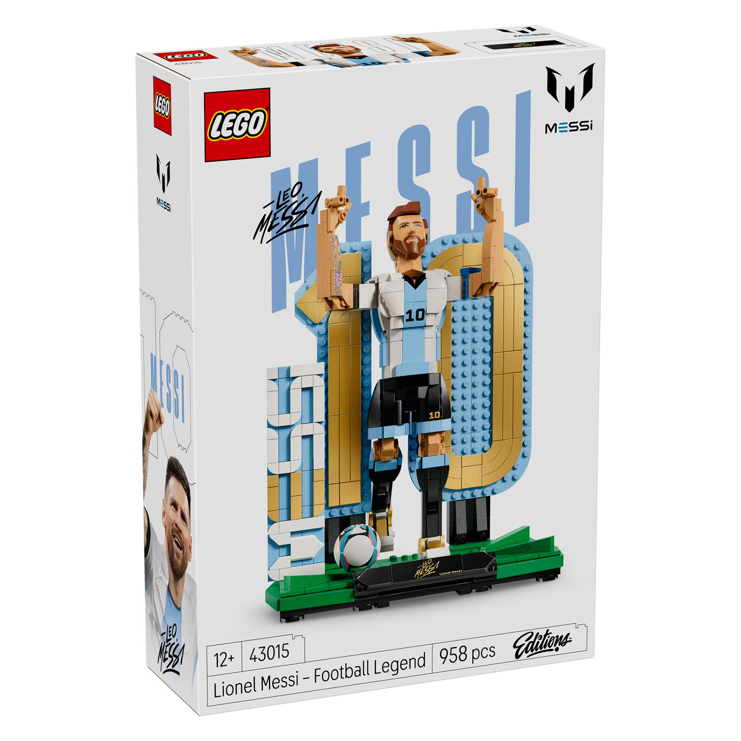LEGO Édition Spéciale 2026 43015 Lionel Messi Légende du Football