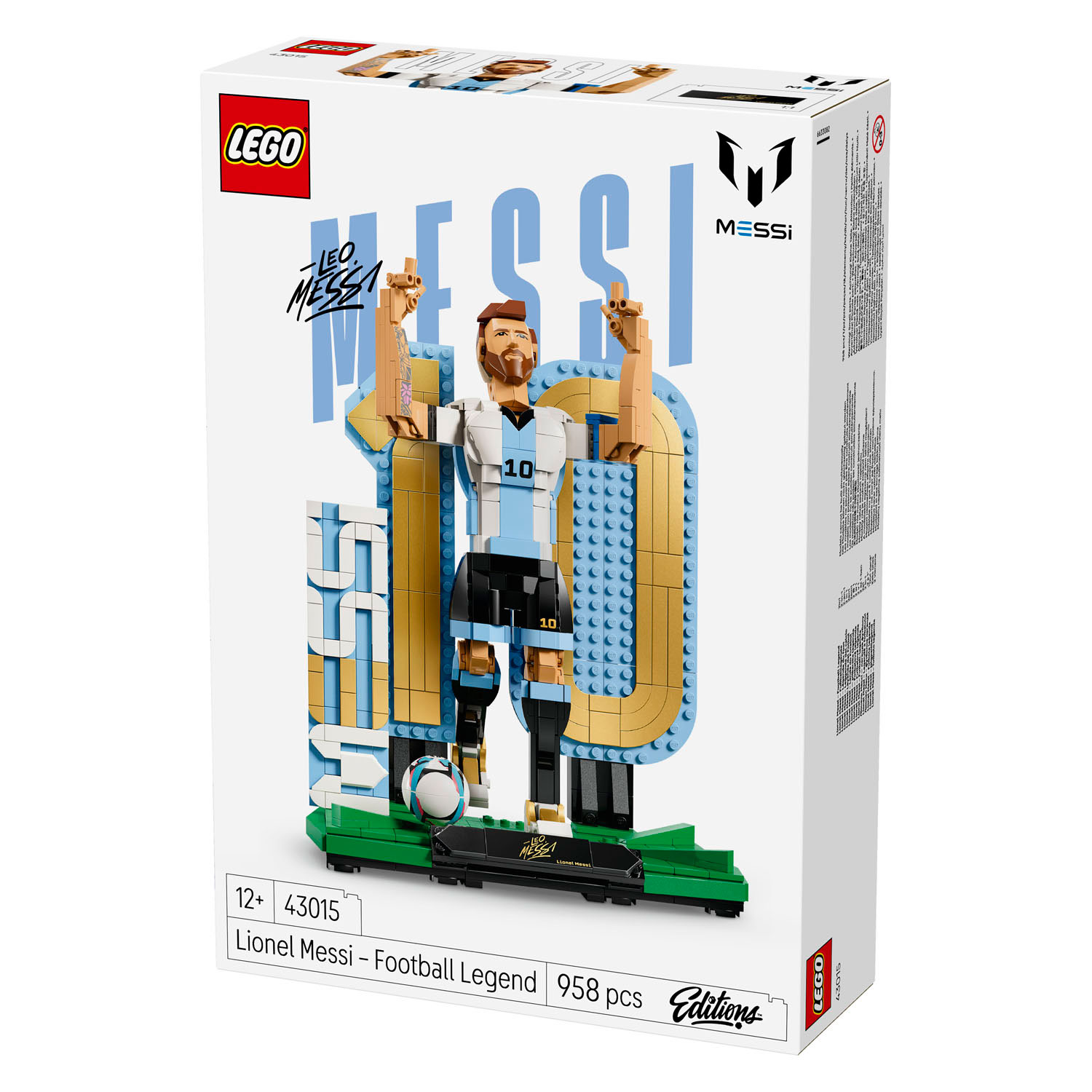 LEGO Édition Spéciale 2026 43015 Lionel Messi Légende du Football