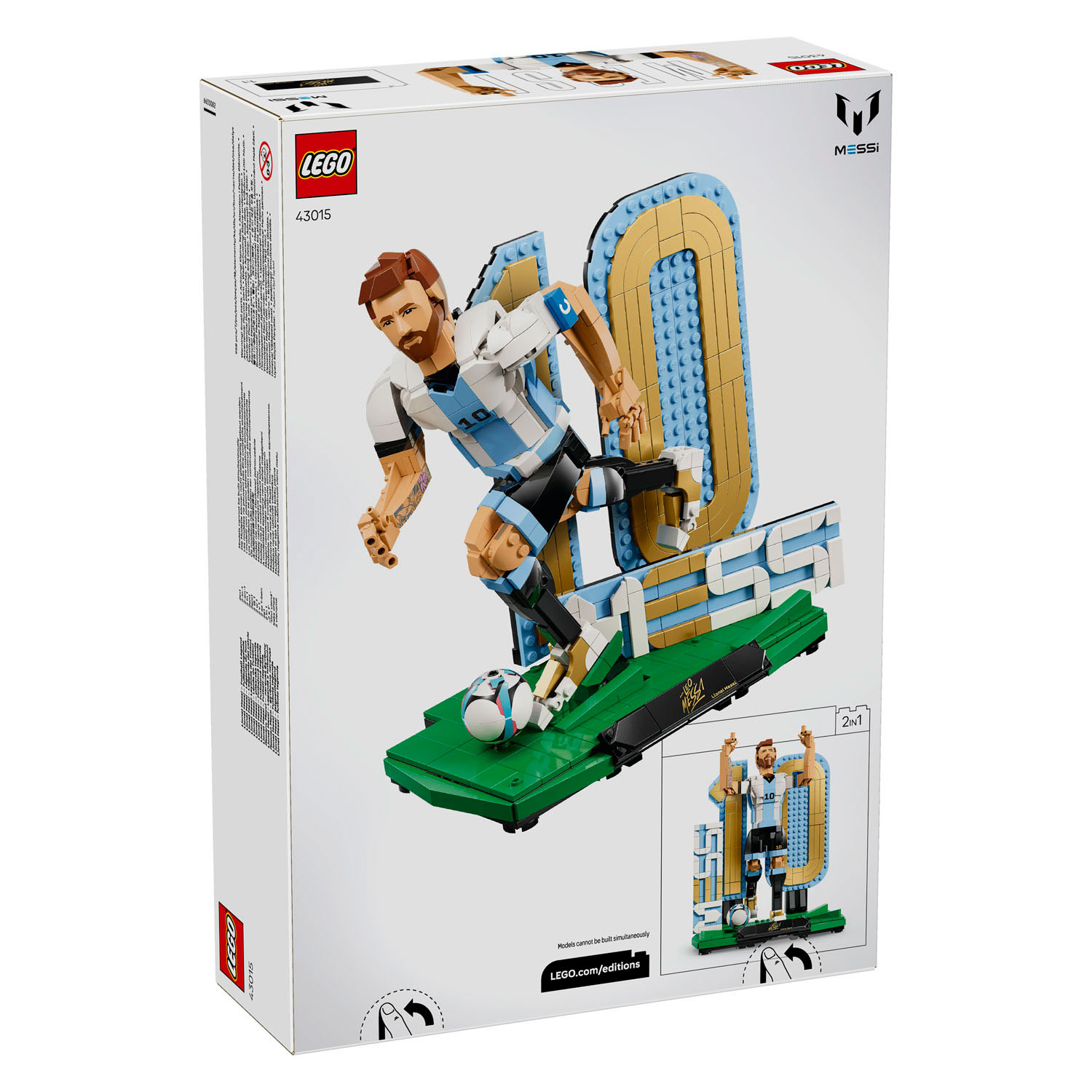 LEGO Édition Spéciale 2026 43015 Lionel Messi Légende du Football