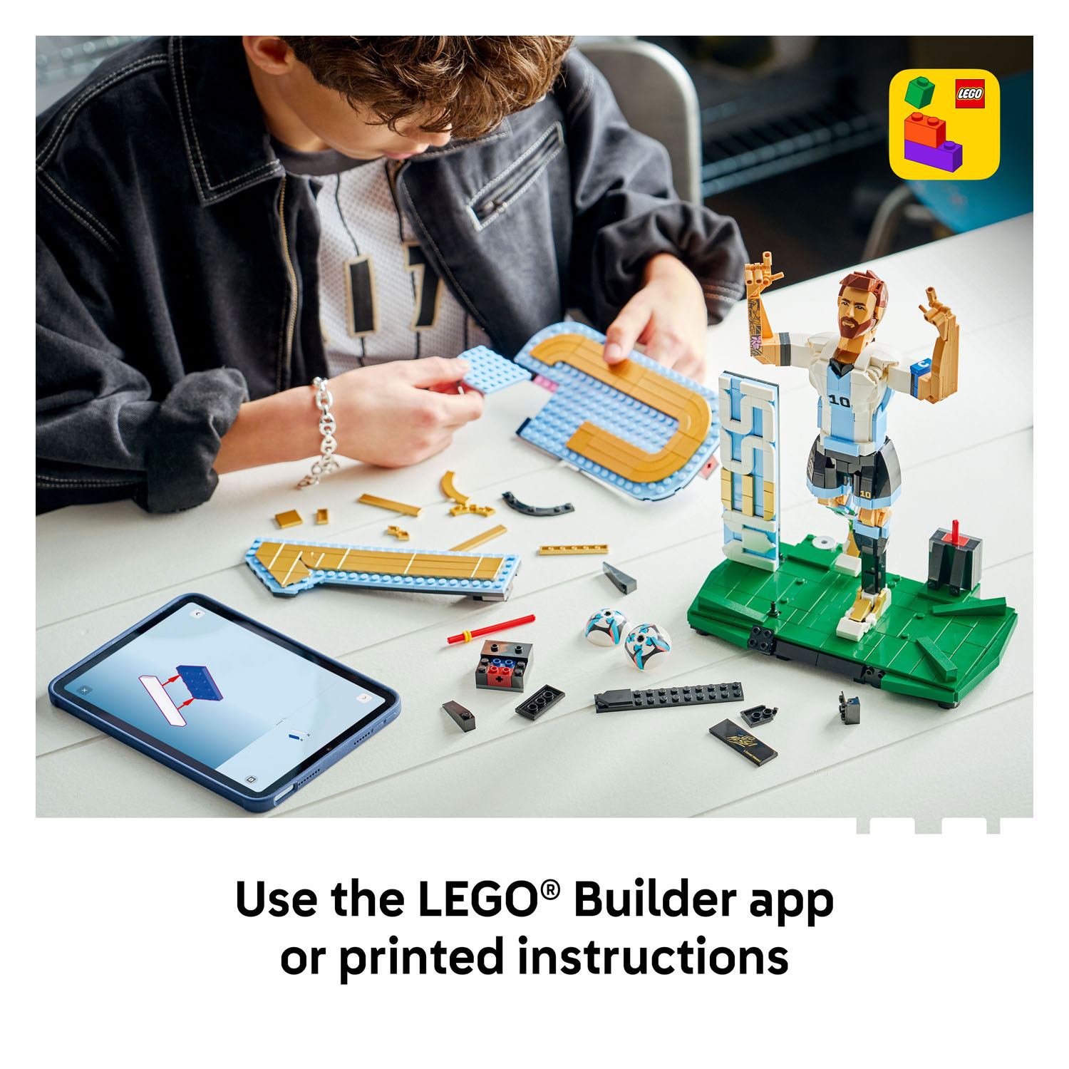 LEGO Édition Spéciale 2026 43015 Lionel Messi Légende du Football