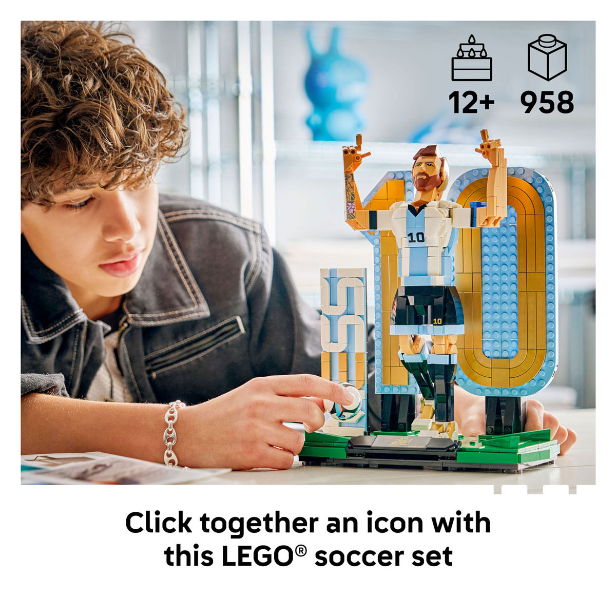 LEGO Édition Spéciale 2026 43015 Lionel Messi Légende du Football