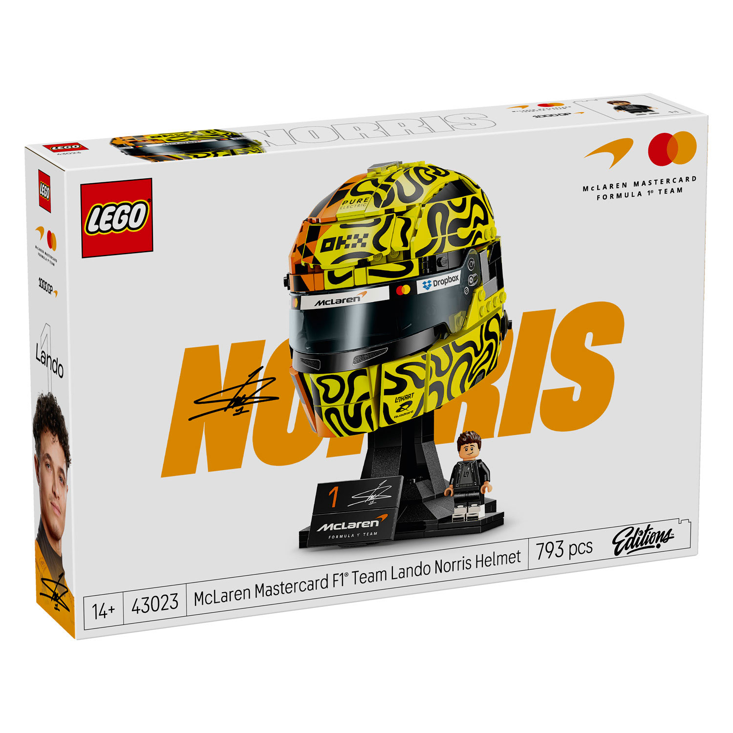 LEGO Editions 43023 McLaren Mastercard Team helm van Lando Norris