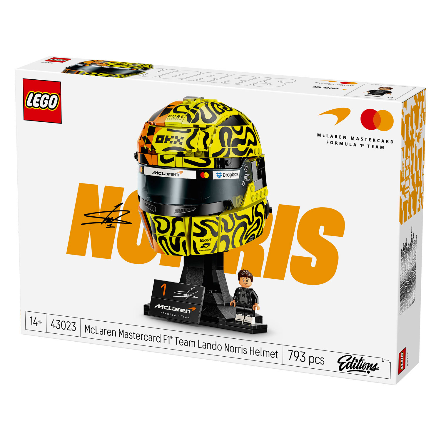LEGO Editions 43023 McLaren Mastercard Team helm van Lando Norris