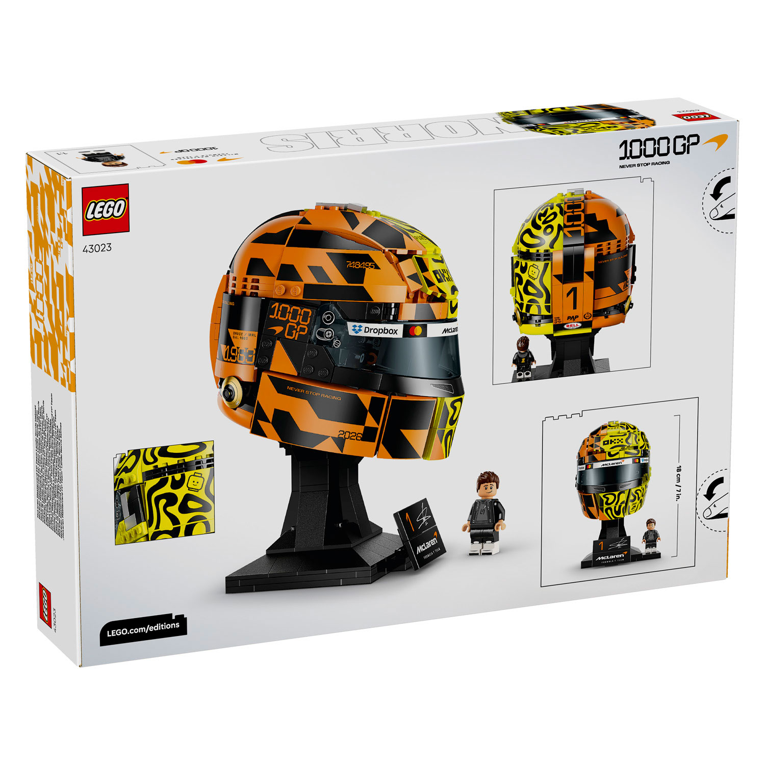 LEGO Editions 43023 McLaren Mastercard Team helm van Lando Norris