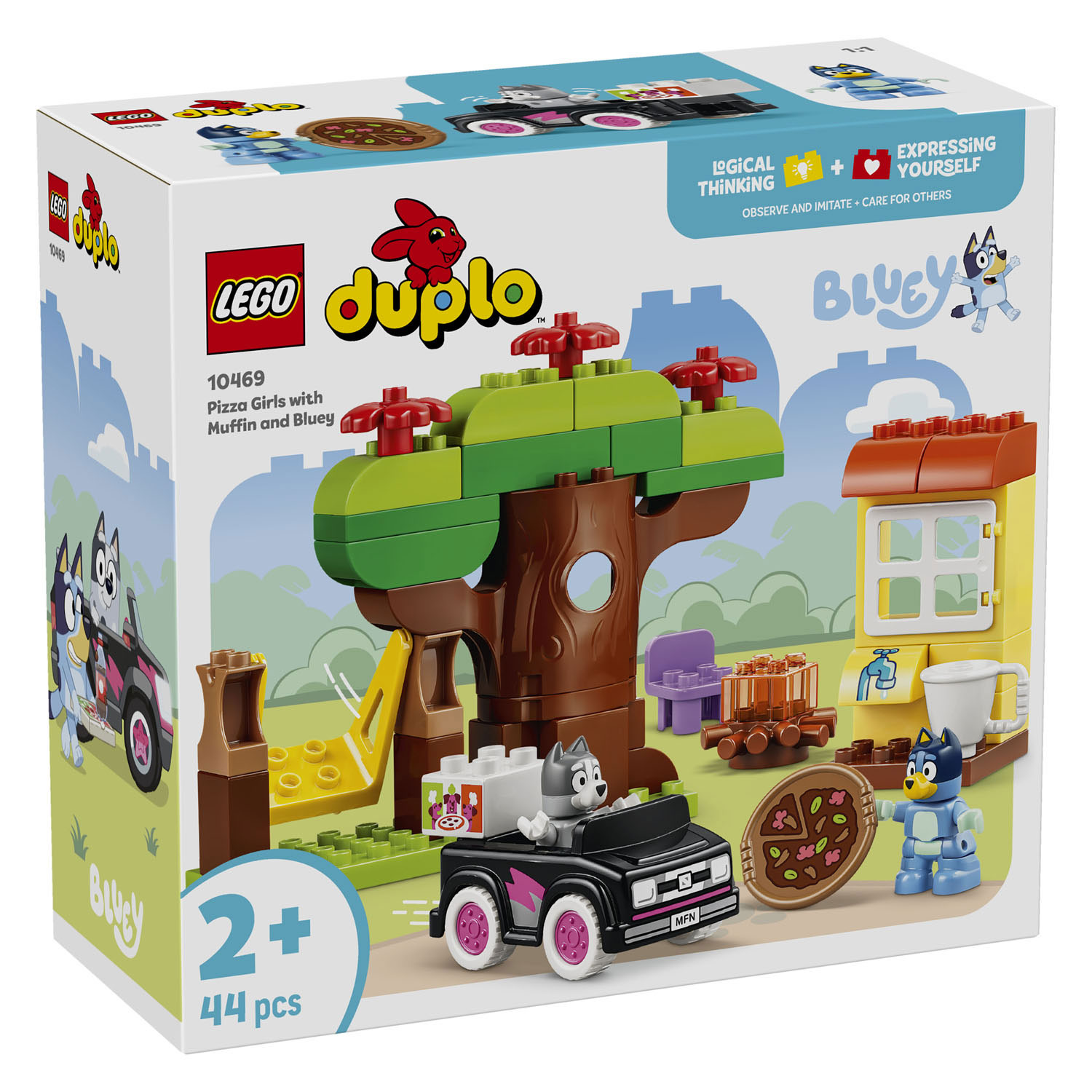 LEGO DUPLO 10469 Pizzameisjes met Muffin en Bluey