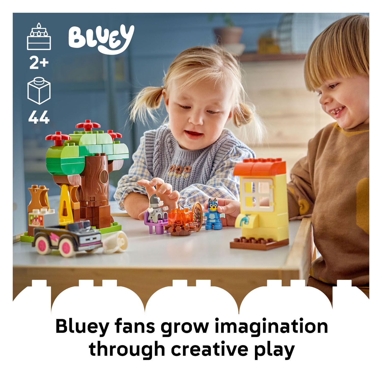 LEGO DUPLO 10469 Pizzameisjes met Muffin en Bluey