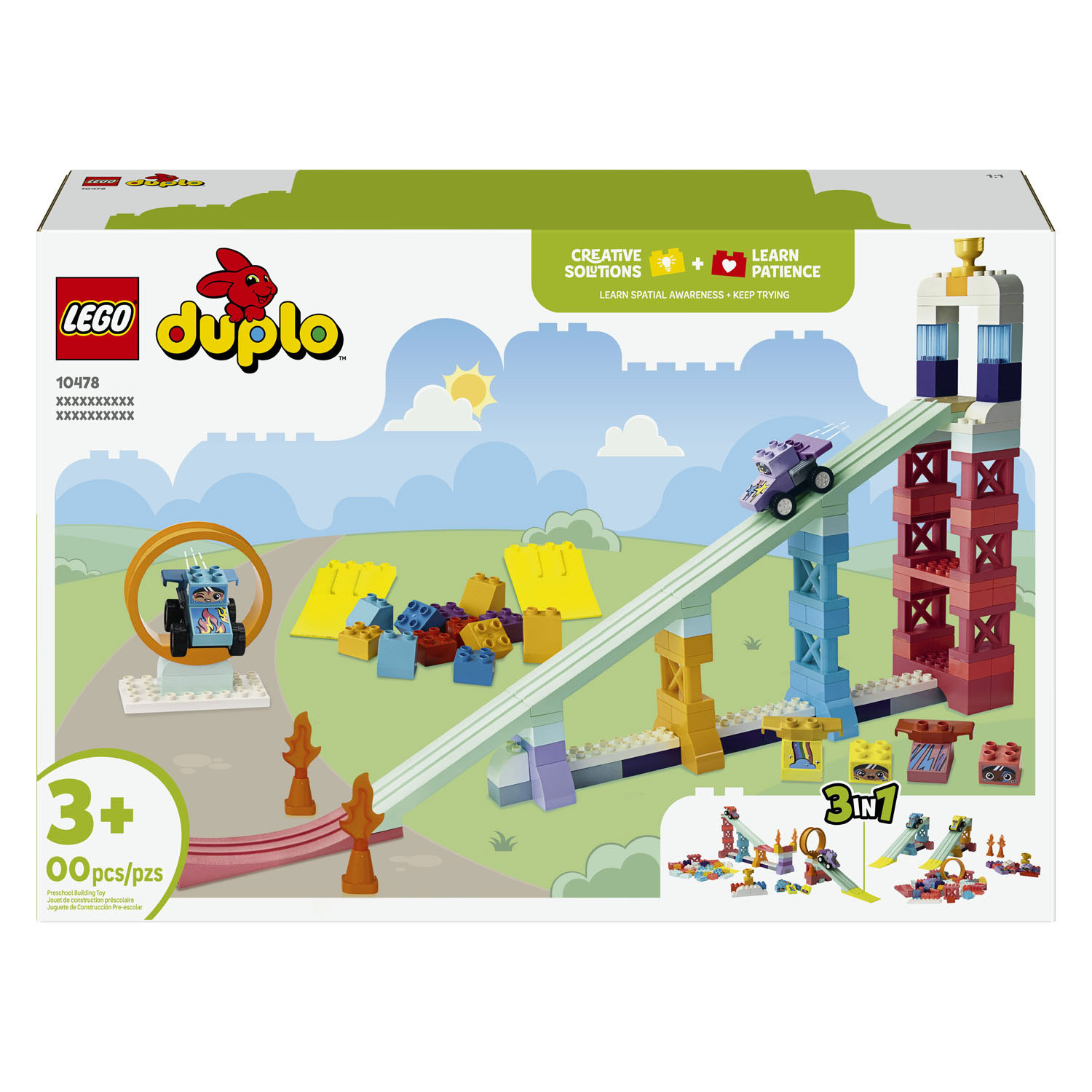 LEGO DUPLO 10478 Rampes créatives 3 en 1 avec véhicules