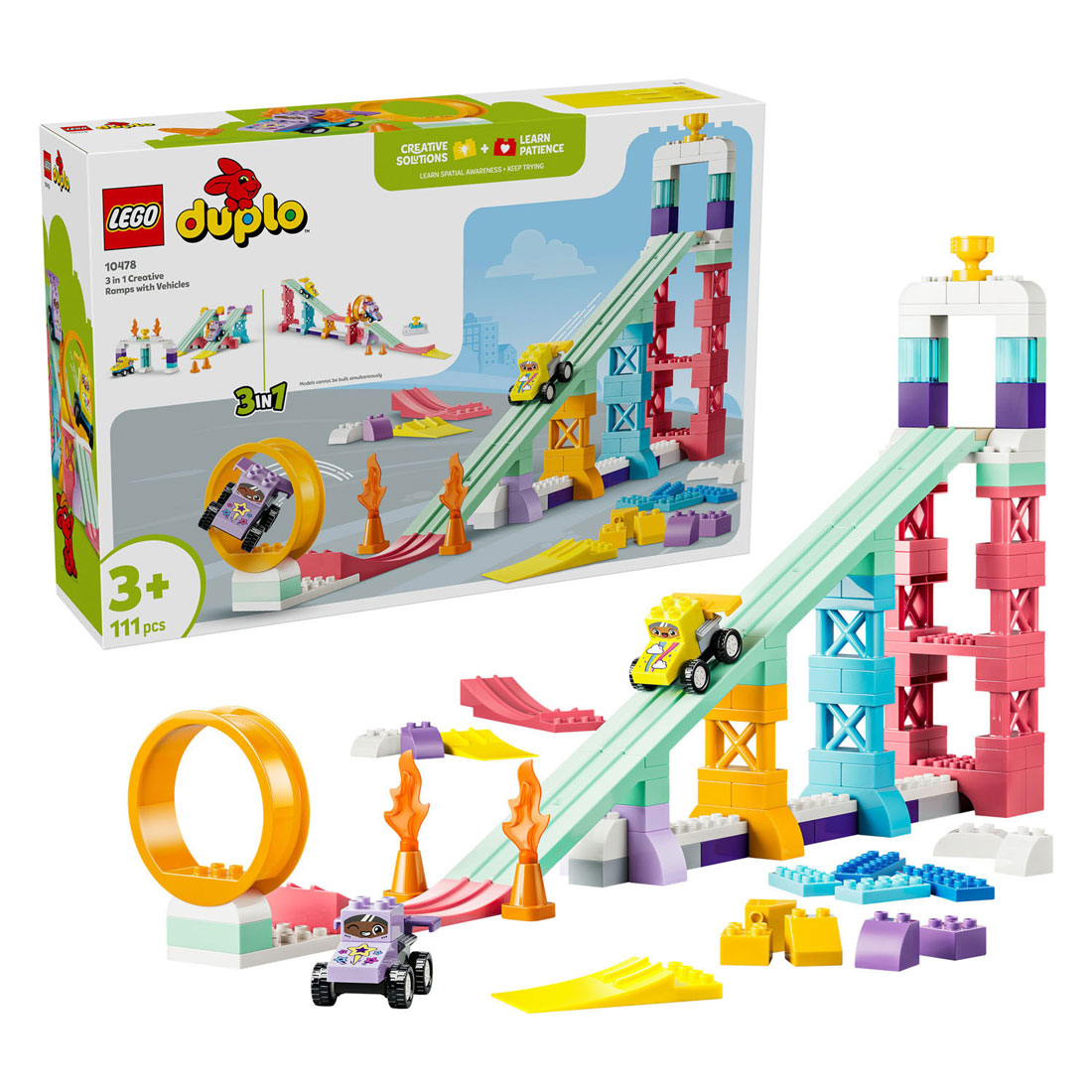 LEGO DUPLO 10478 Rampes créatives 3 en 1 avec véhicules