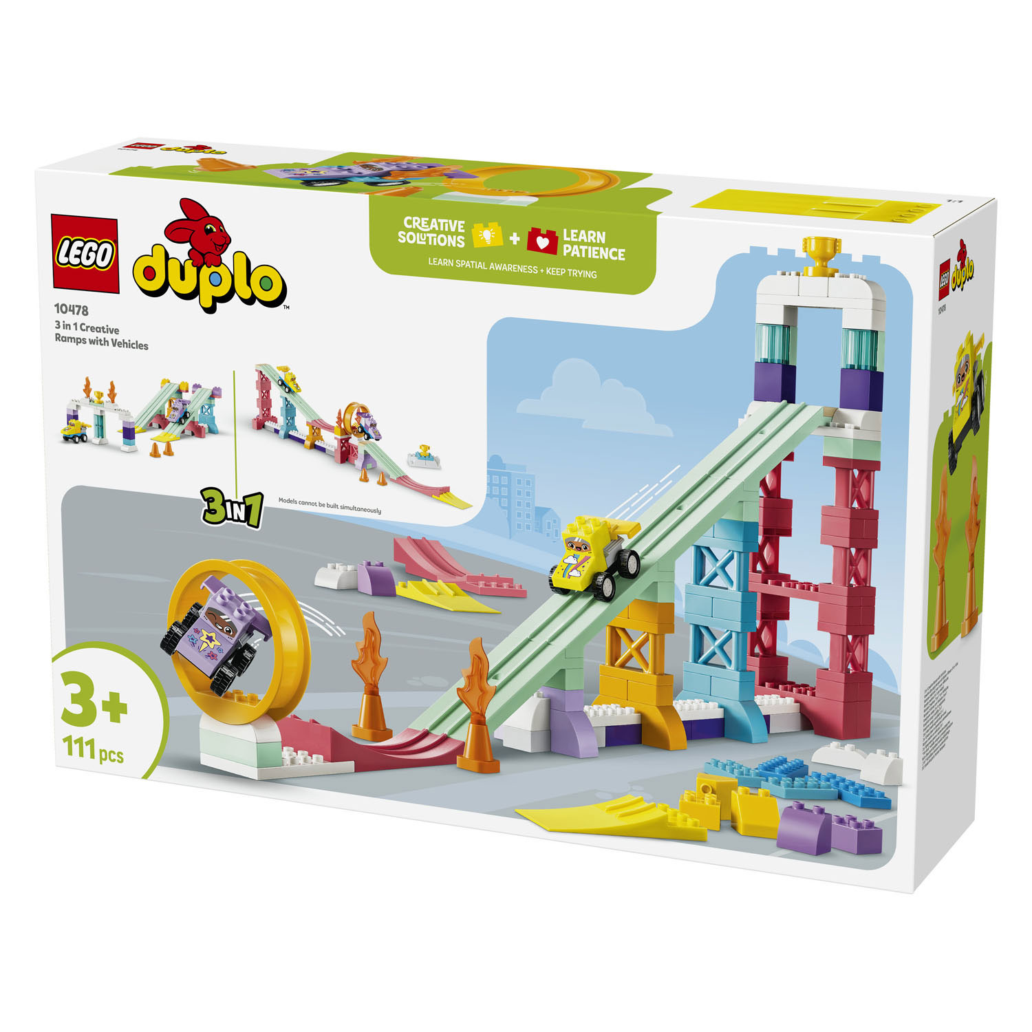 LEGO DUPLO 10478 Rampes créatives 3 en 1 avec véhicules