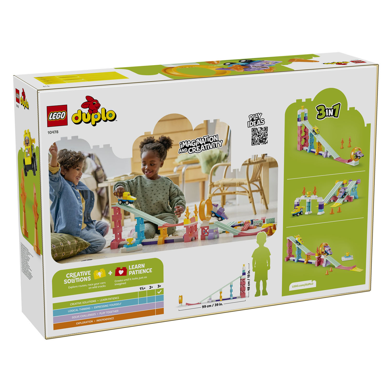 LEGO DUPLO 10478 Rampes créatives 3 en 1 avec véhicules