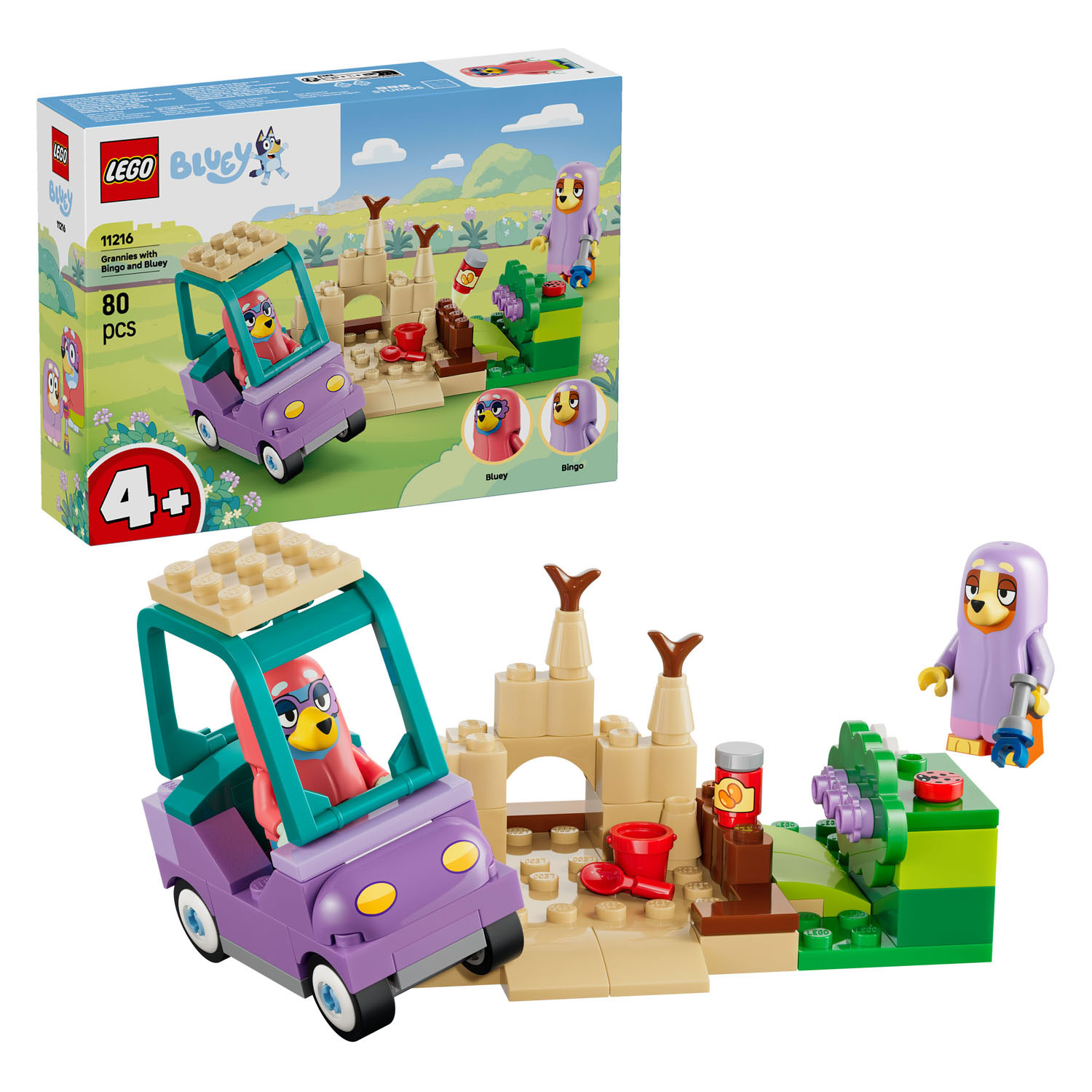 LEGO Bluey 11216 Oma's met Bingo en Bluey