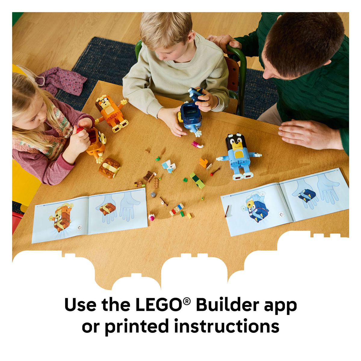 LEGO Bluey 11217 Bouwbare Figuren van Bluey en haar Familie