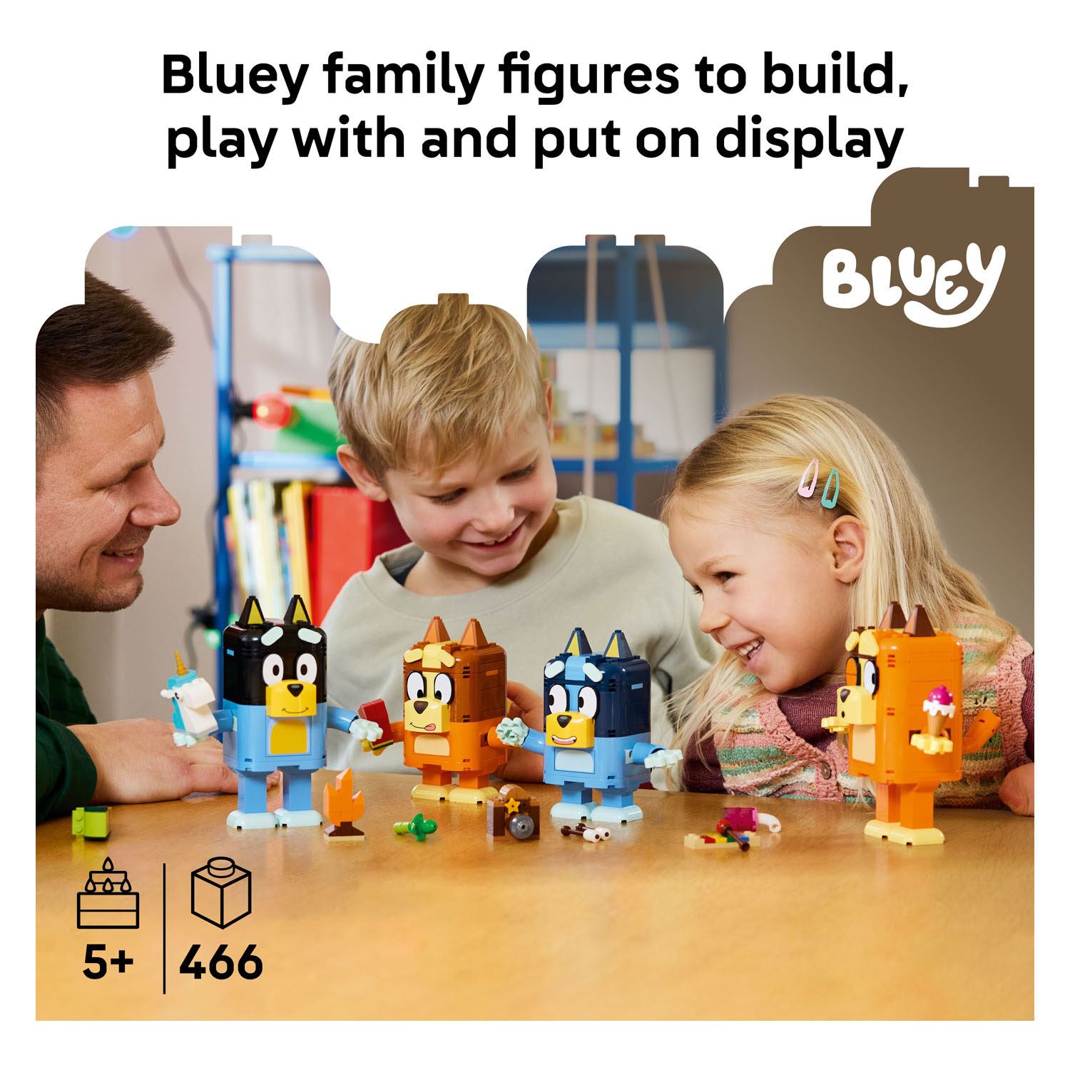 LEGO Bluey 11217 Bouwbare Figuren van Bluey en haar Familie