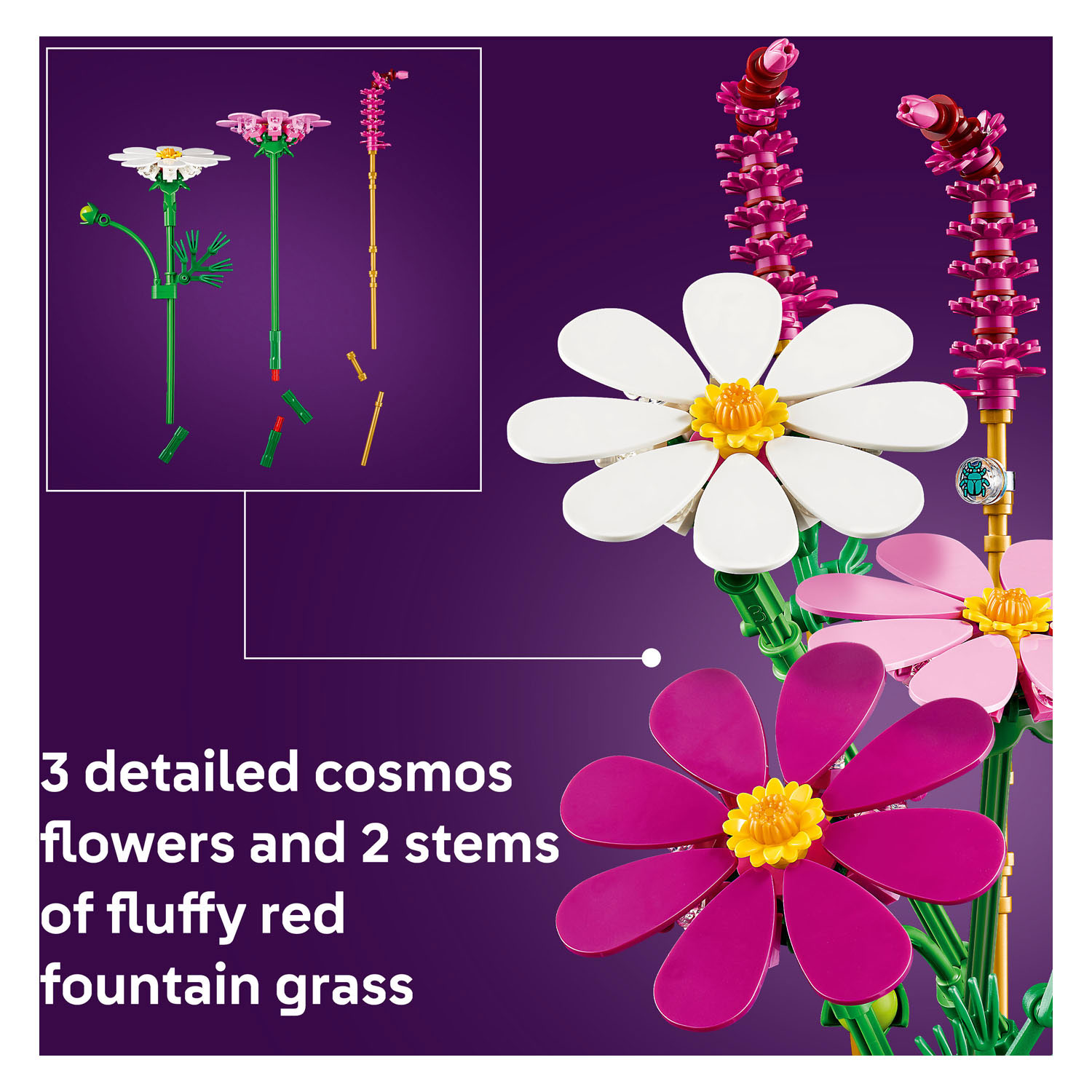 LEGO Botanicals 11514 Cosmeabloemen