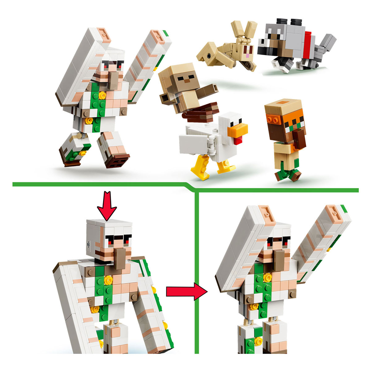 LEGO Minecraft 21592 Kipberijder Woestijnaanval