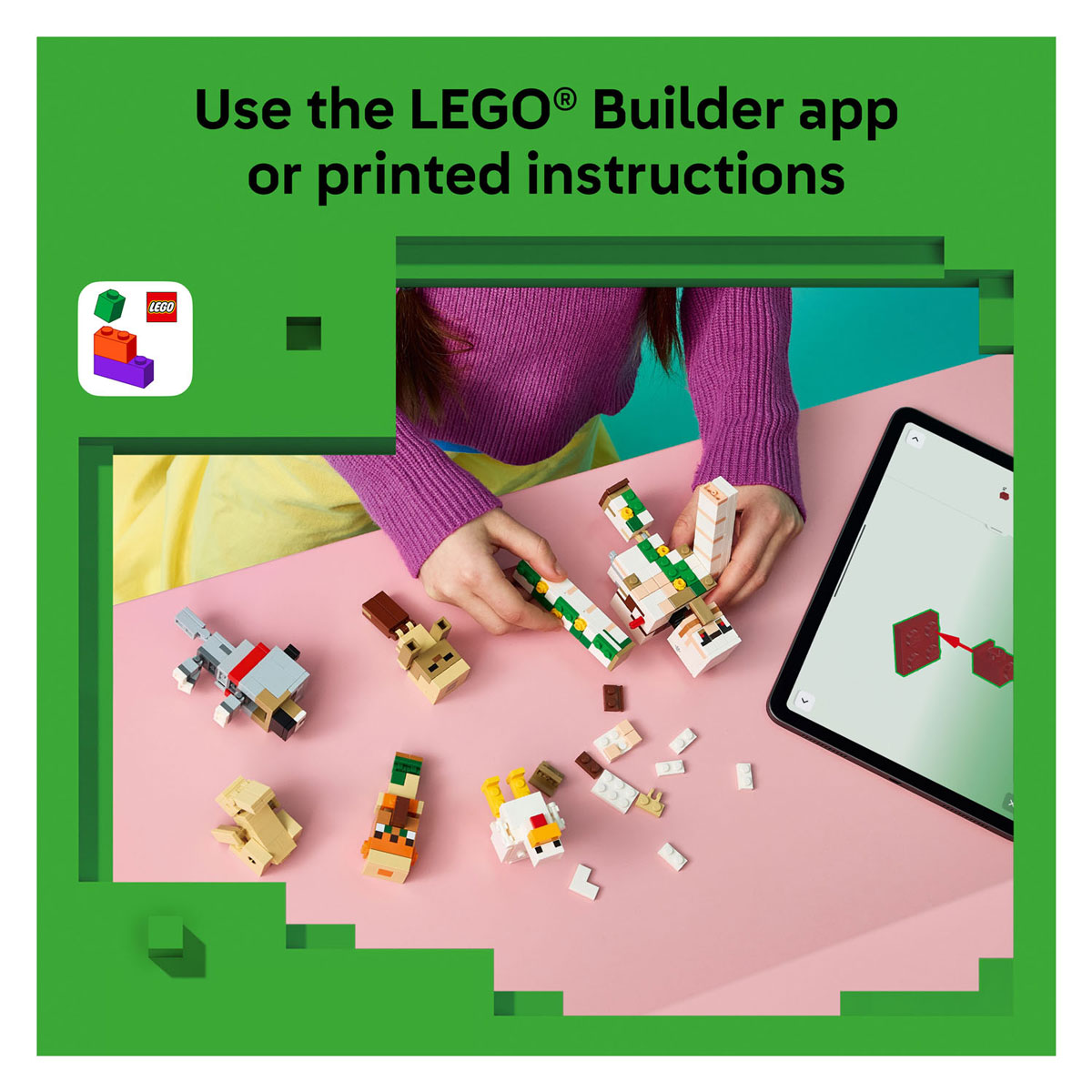 LEGO Minecraft 21592 Kipberijder Woestijnaanval
