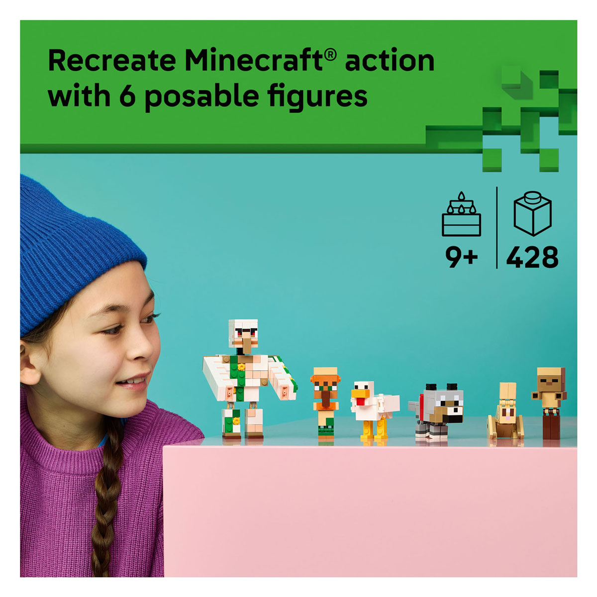 LEGO Minecraft 21592 Kipberijder Woestijnaanval