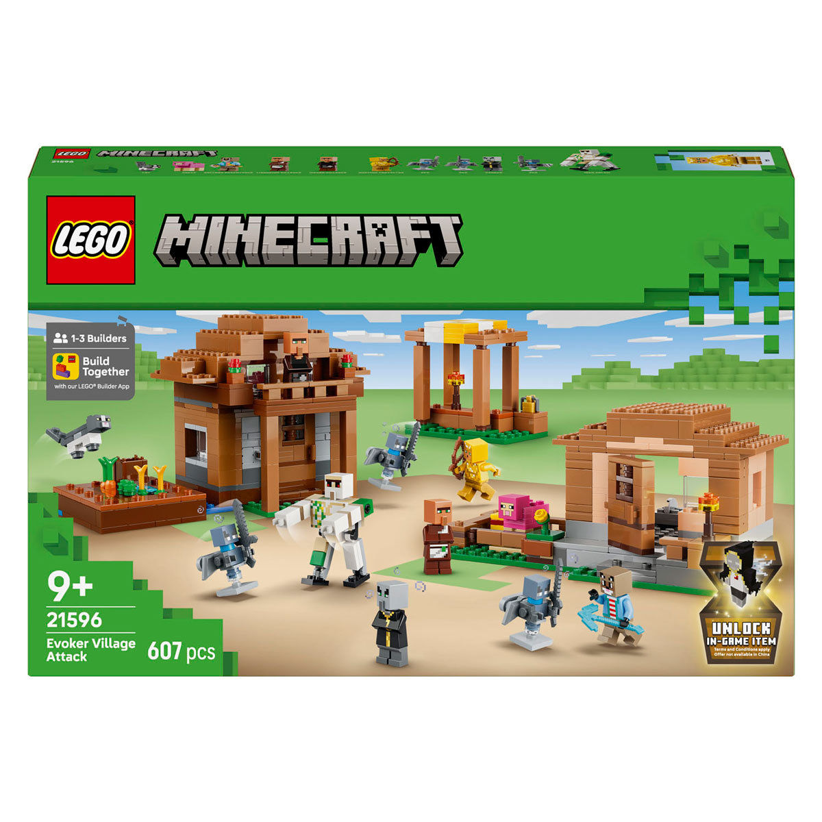 LEGO Minecraf 21596 Oproeper Dorpsaanval