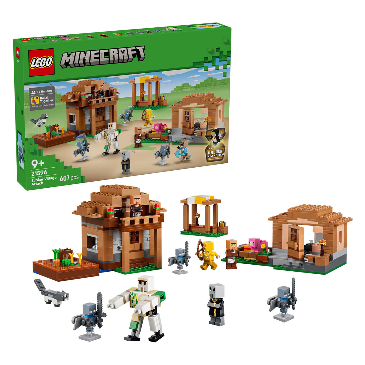 LEGO Minecraf 21596 Oproeper Dorpsaanval
