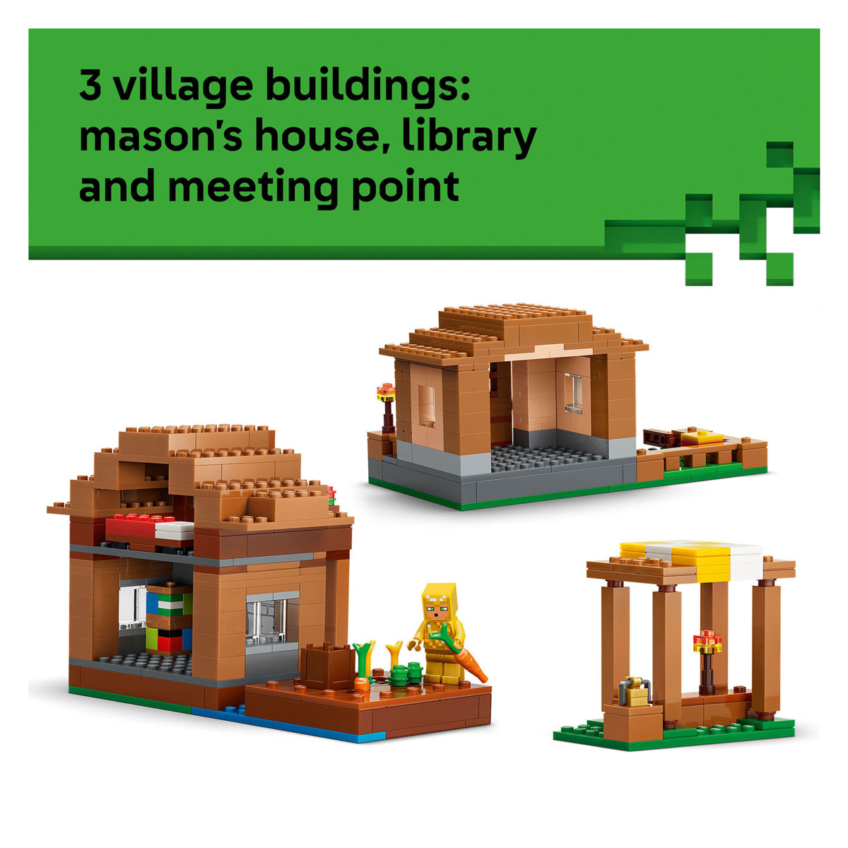 LEGO Minecraf 21596 Oproeper Dorpsaanval