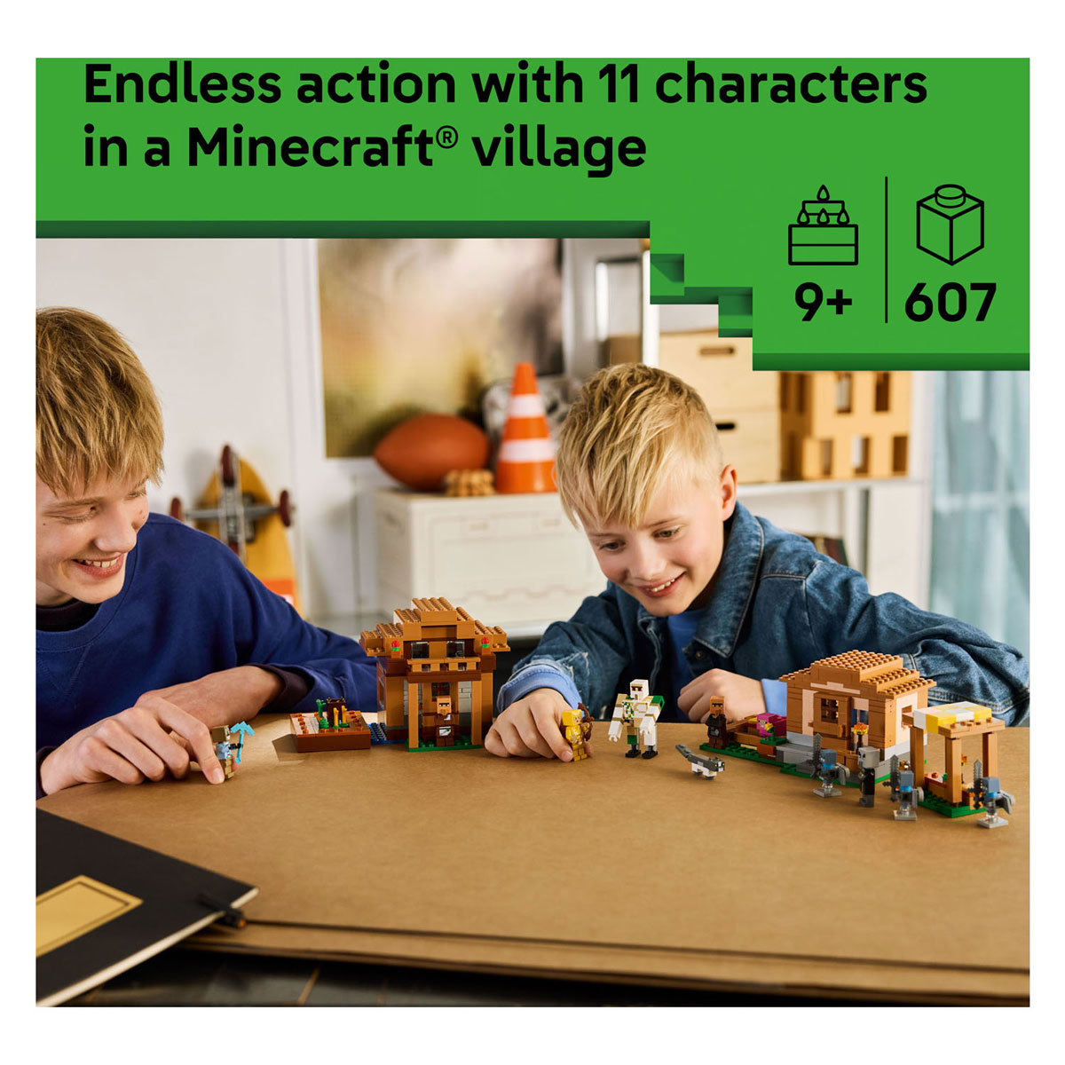 LEGO Minecraf 21596 Oproeper Dorpsaanval
