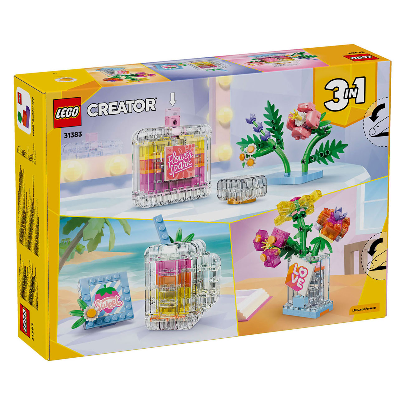 LEGO Creator 31383 Parfumfles met Bloemen