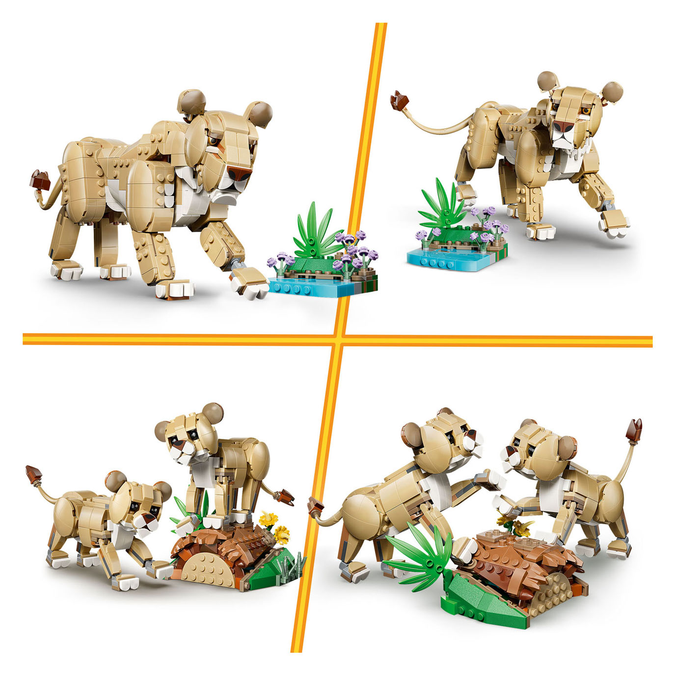 LEGO Creator 31386 Wilde Dieren: Majestueuze Leeuw