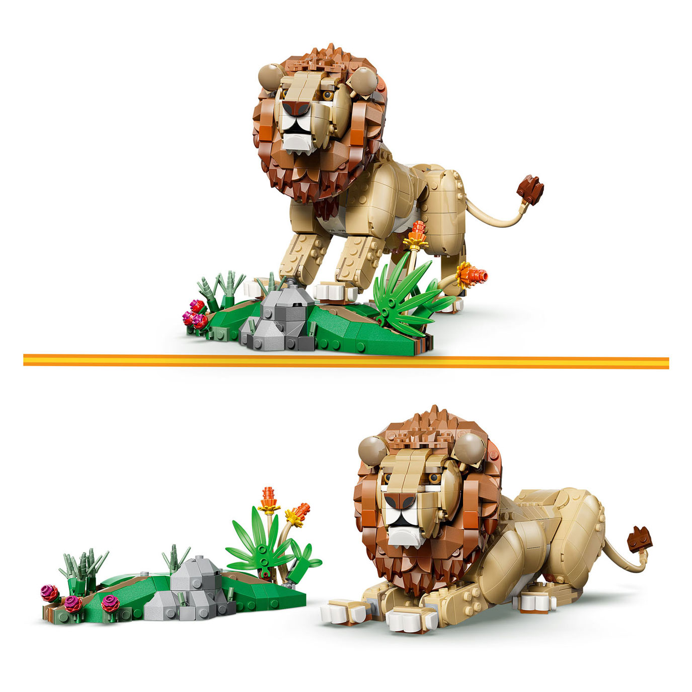 LEGO Creator 31386 Wilde Dieren: Majestueuze Leeuw
