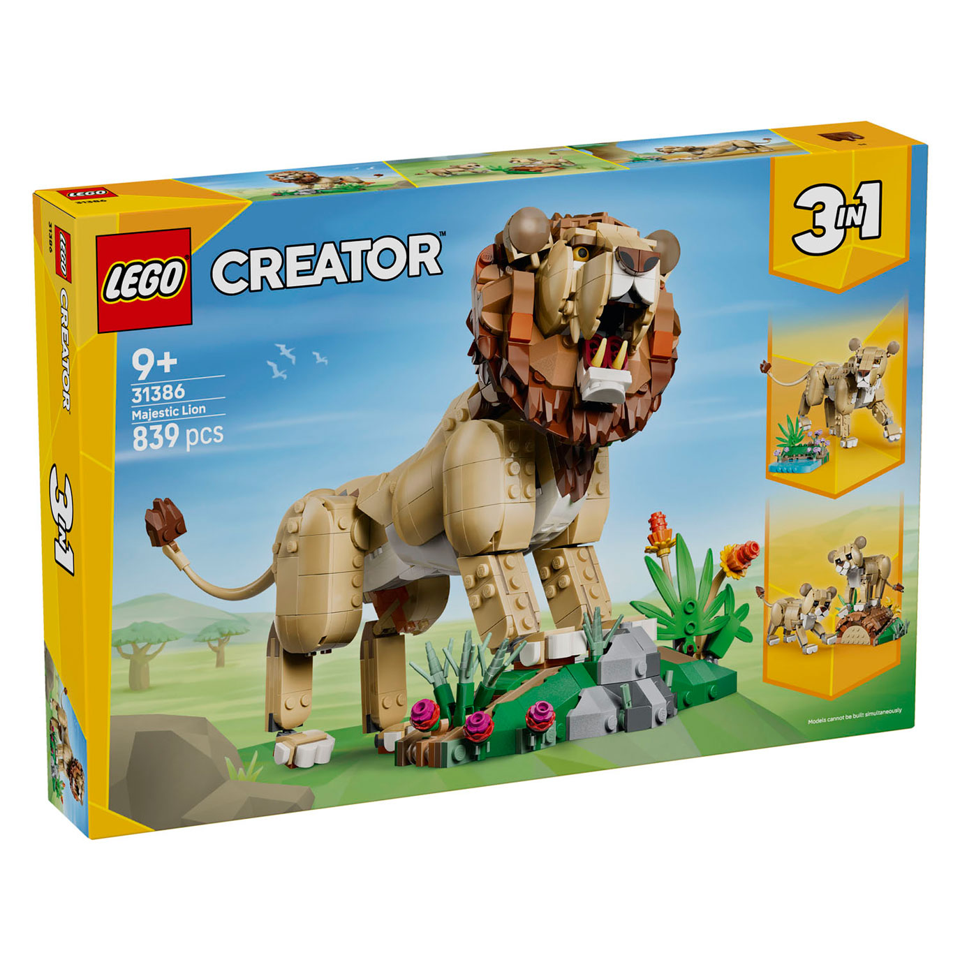 LEGO Creator 31386 Wilde Dieren: Majestueuze Leeuw