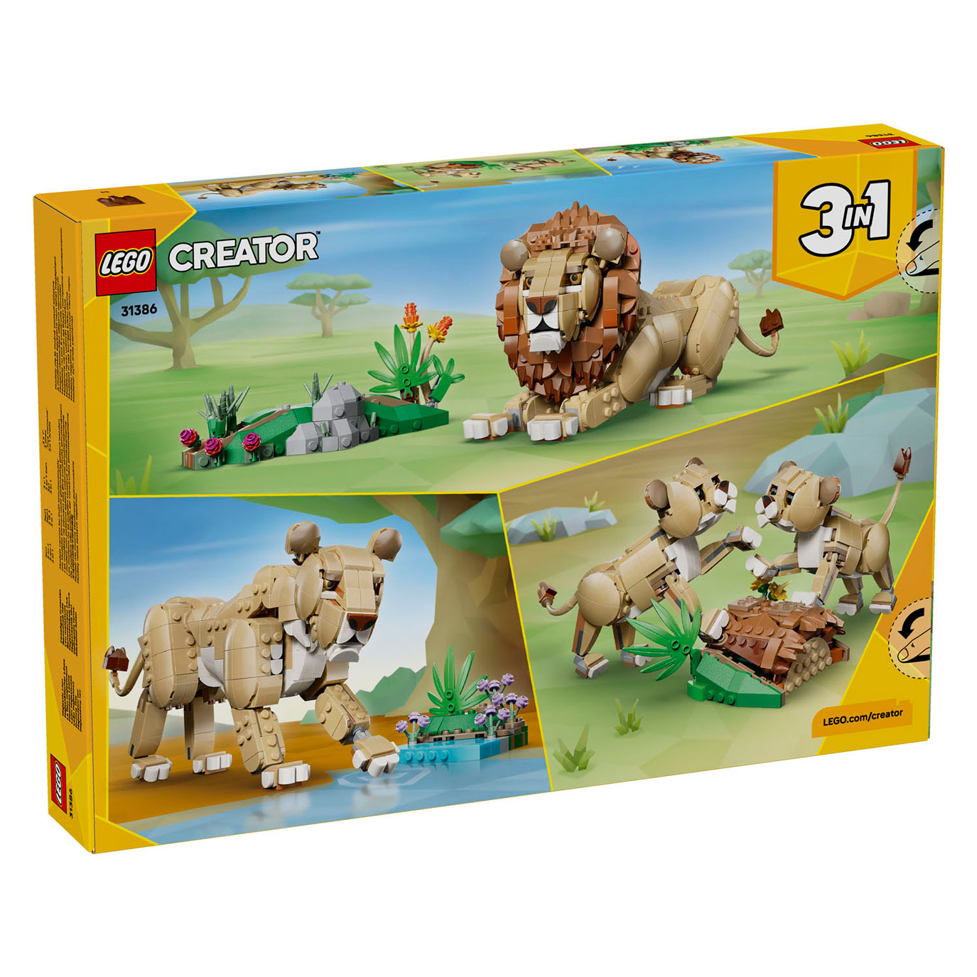 LEGO Creator 31386 Wilde Dieren: Majestueuze Leeuw