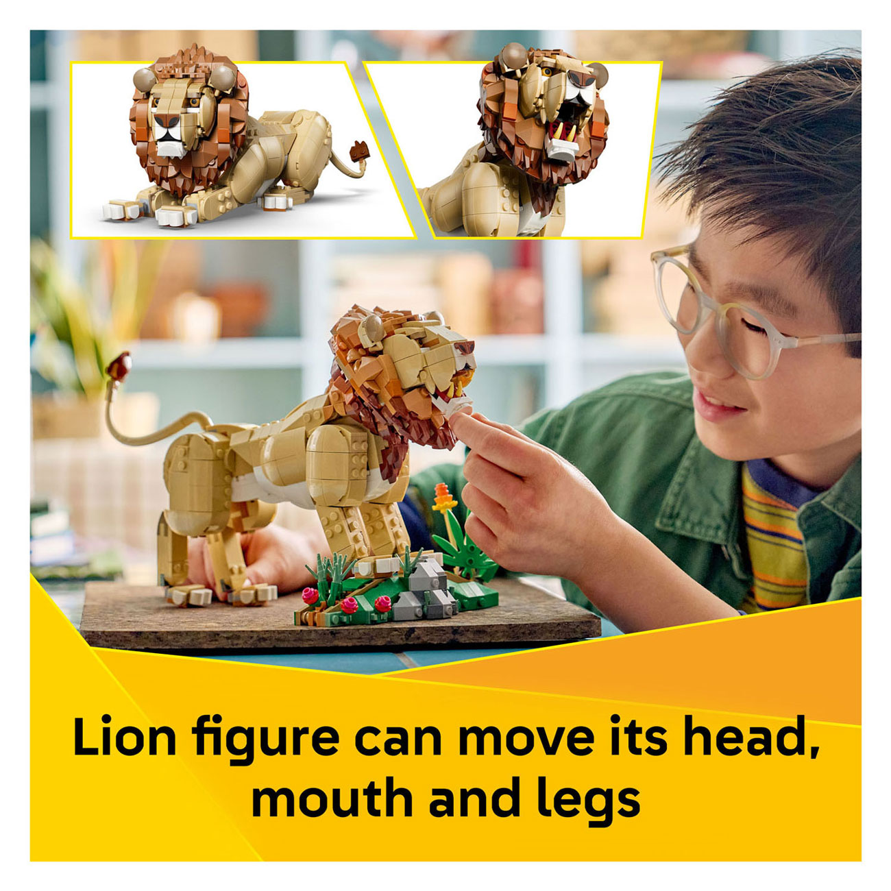 LEGO Creator 31386 Wilde Dieren: Majestueuze Leeuw