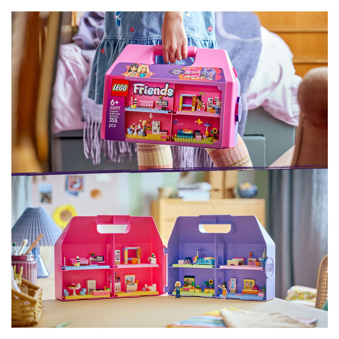 LEGO Friends 42697 Creatieve Poppenhuiskoffer