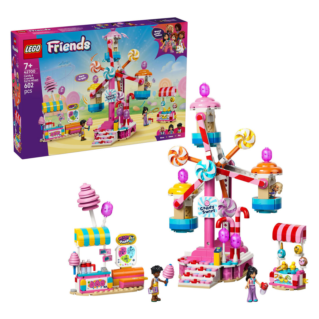 LEGO Friends 42700 Reuzenrad van Snoep en Cupcakes