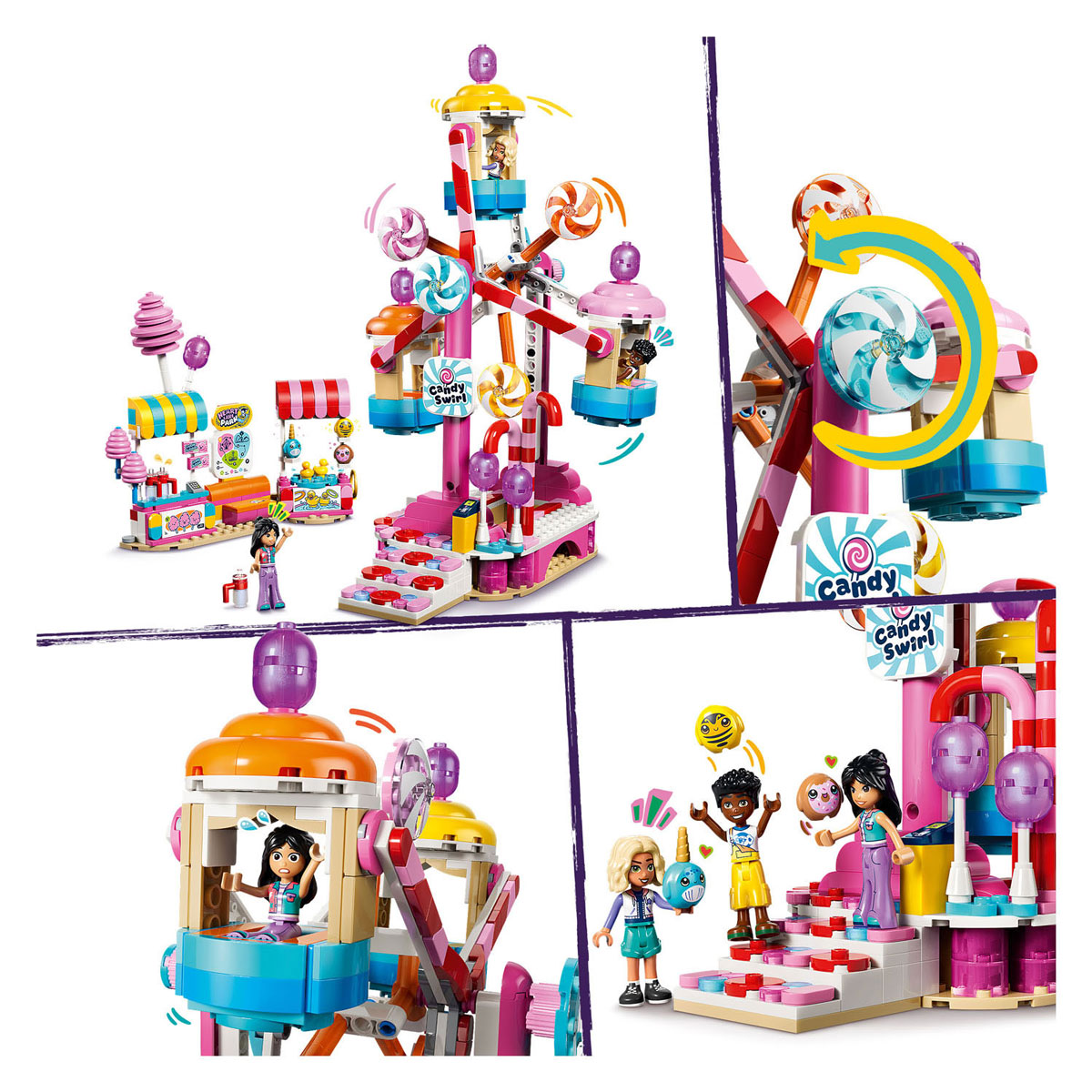 LEGO Friends 42700 Reuzenrad van Snoep en Cupcakes