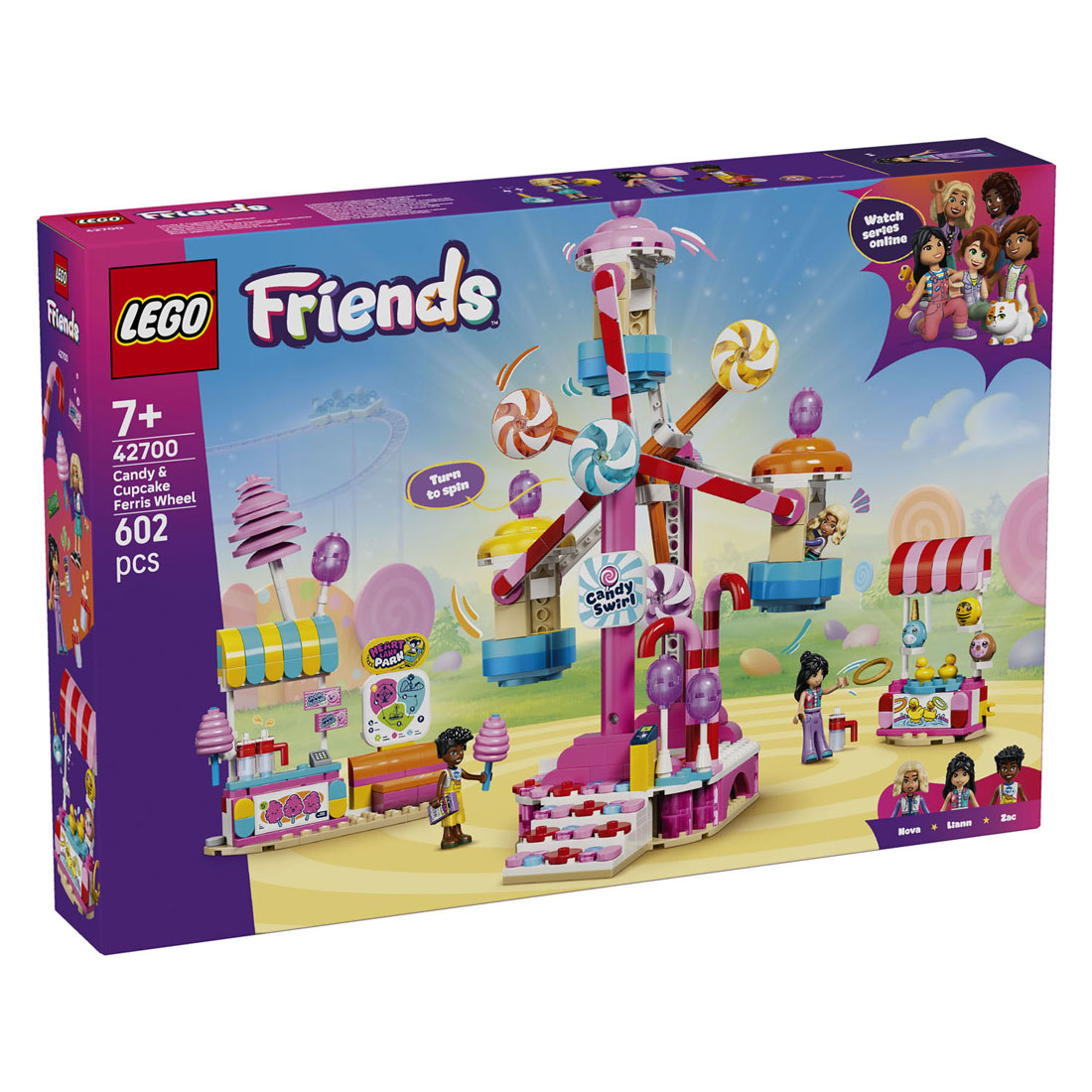 LEGO Friends 42700 Reuzenrad van Snoep en Cupcakes