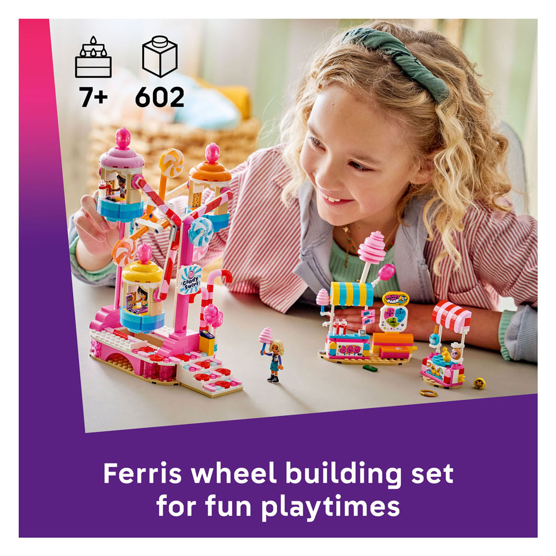 LEGO Friends 42700 Reuzenrad van Snoep en Cupcakes