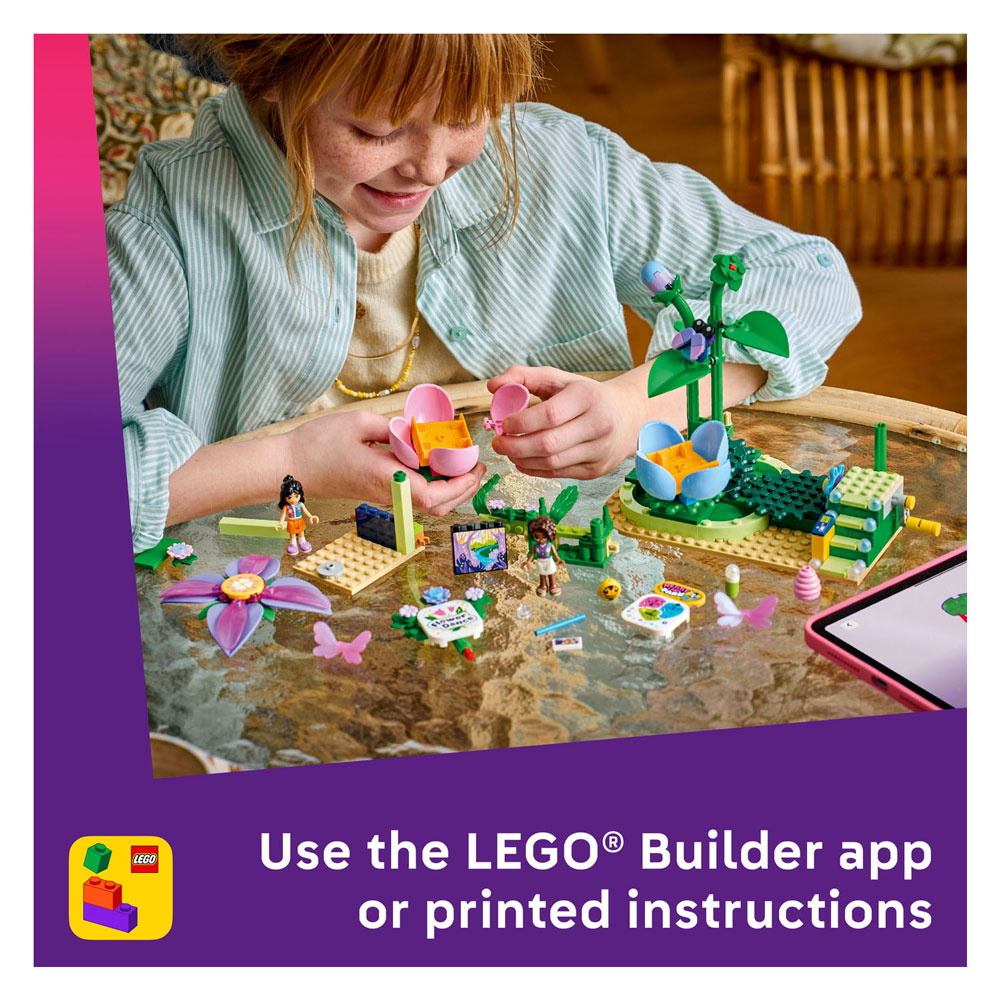 LEGO Friends 42702 Draaiende Theekopjesattractie met Bloementhema