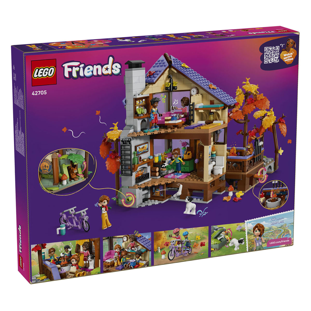 LEGO Friends 42705 Gezellige Boshut in de Herfst