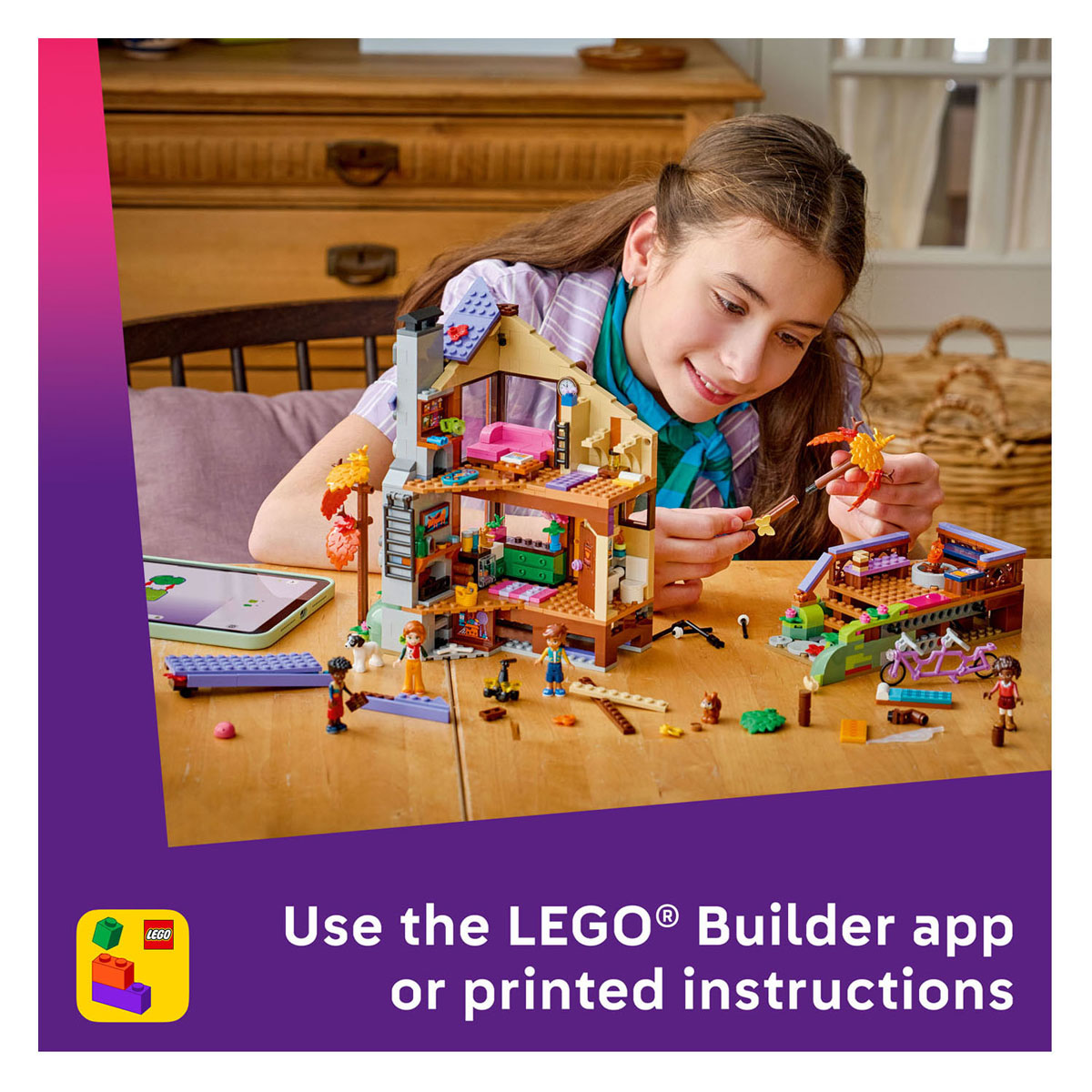 LEGO Friends 42705 Gezellige Boshut in de Herfst