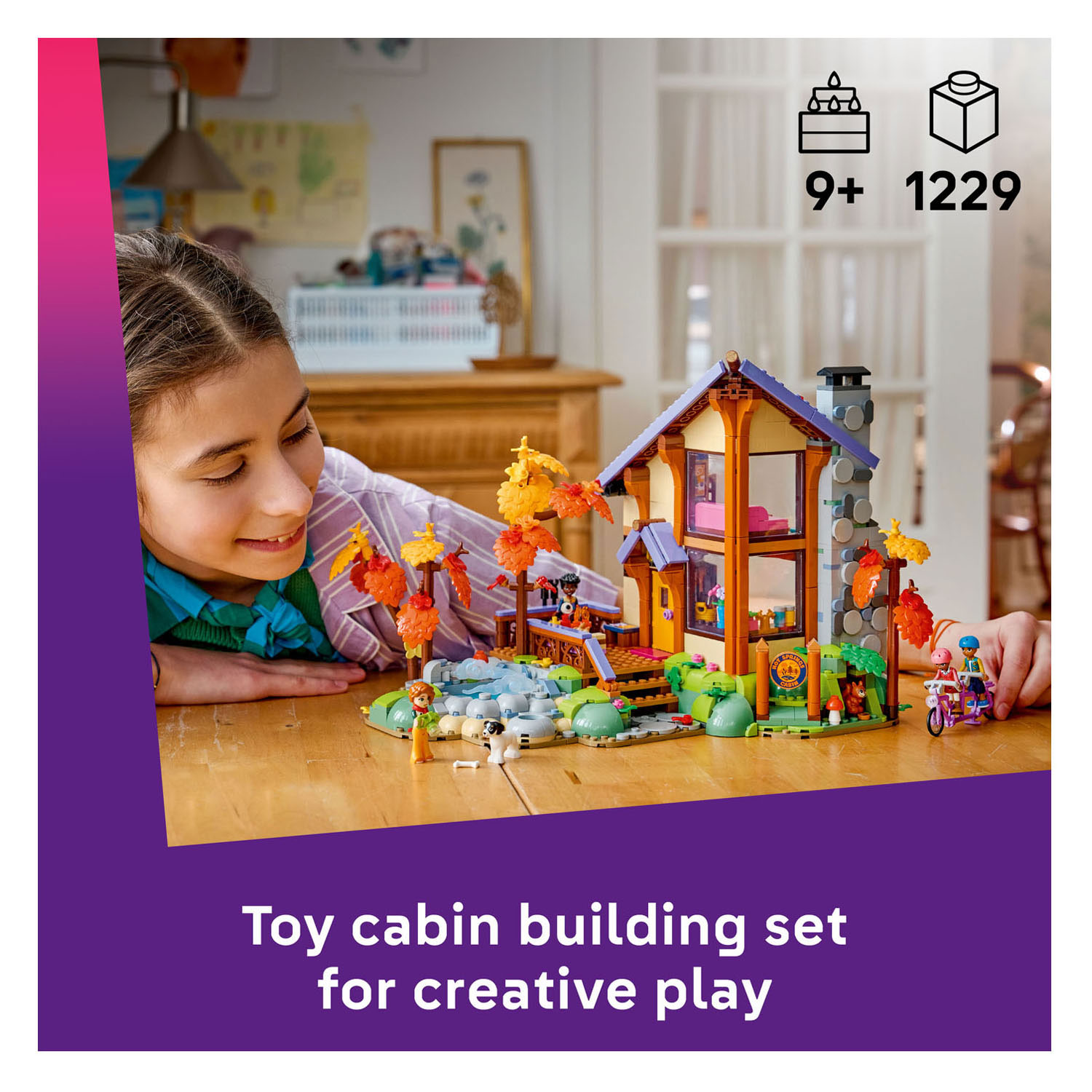 LEGO Friends 42705 Gezellige Boshut in de Herfst