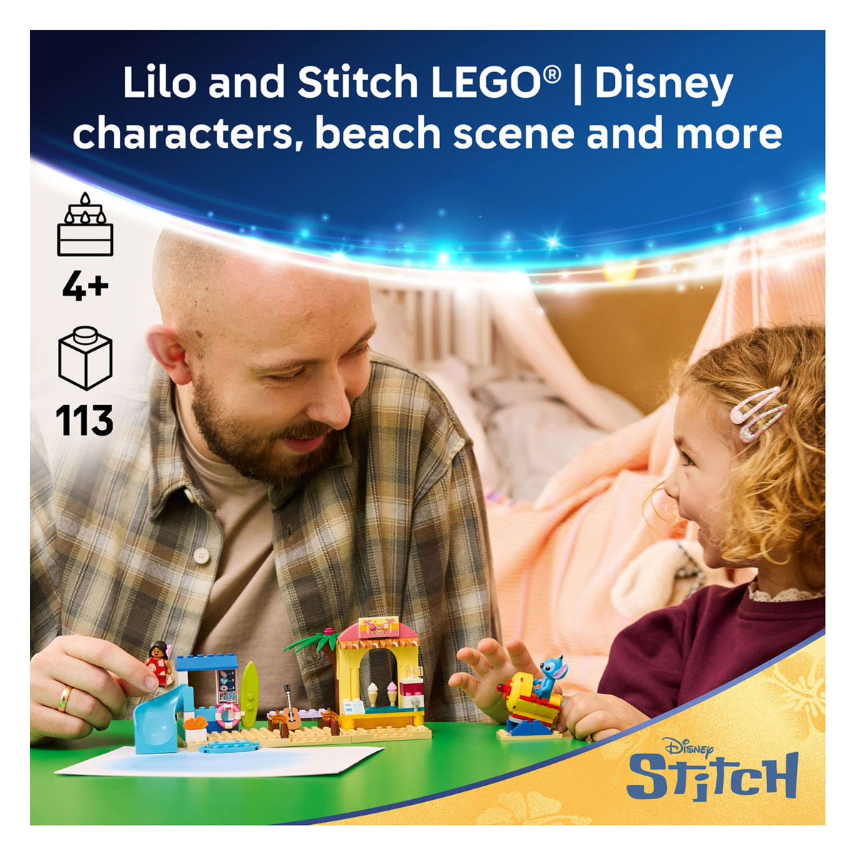 LEGO Disney 43280 Strandplezier met Lilo en Stitch