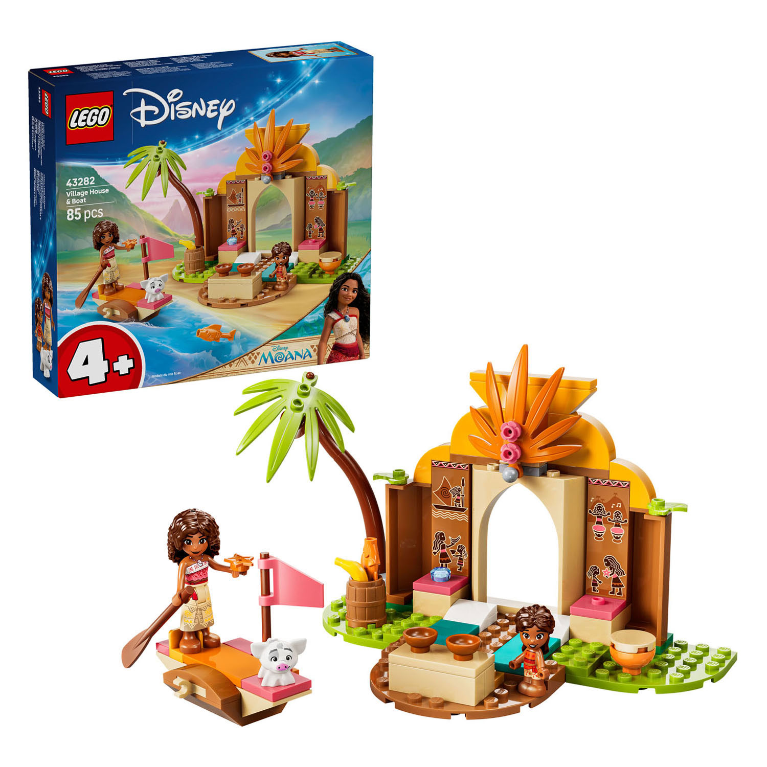 LEGO Disney Princess 43282 Dorpshuis en Boot