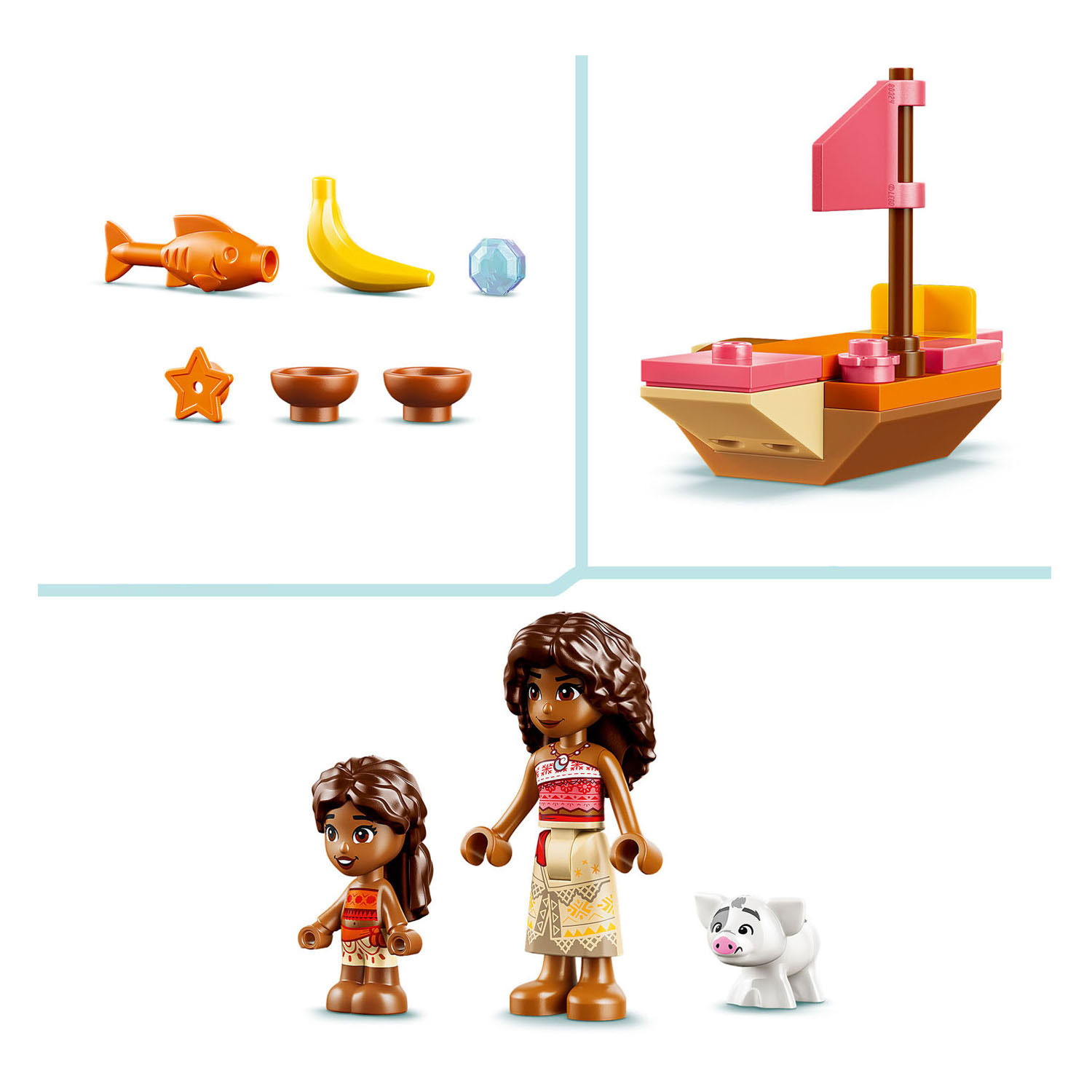 LEGO Disney Princess 43282 Dorpshuis en Boot